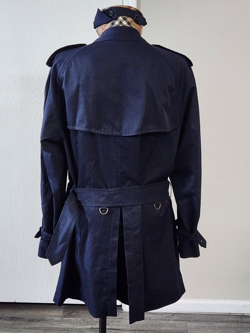 Burberry Classic Double Breasted Trench Coat Iconic Navy - Picture 9 of 16